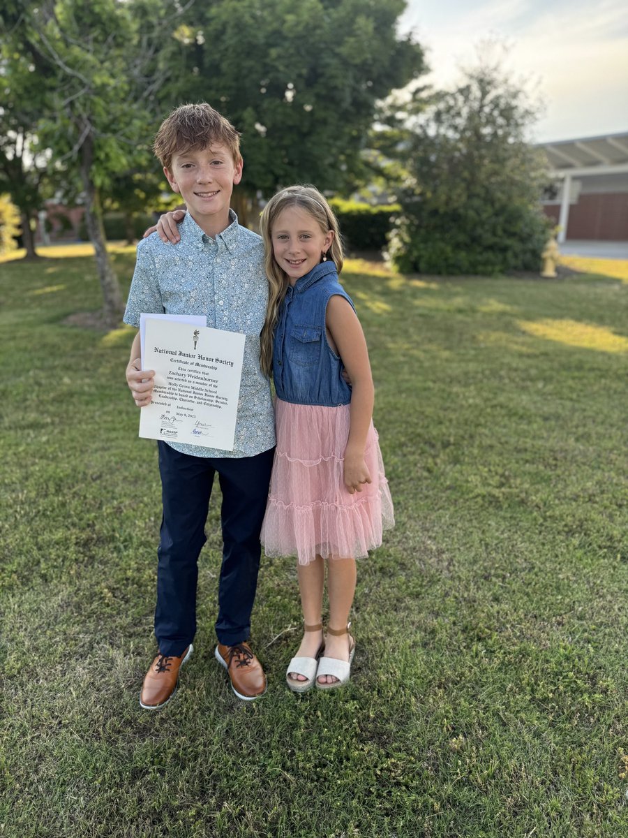 WCoachW's tweet photo. I was able to wear my Dad hat tonight and celebrate my son Zachary being inducted in to the NJHS at Holly Grove MS. So honored to be this kid’s dad! https://t.co/L4ym7rOVDa