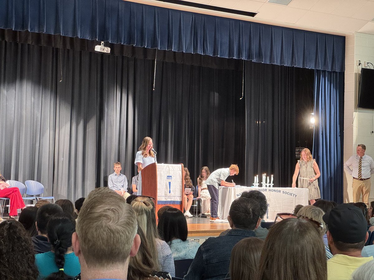 WCoachW's tweet photo. I was able to wear my Dad hat tonight and celebrate my son Zachary being inducted in to the NJHS at Holly Grove MS. So honored to be this kid’s dad! https://t.co/L4ym7rOVDa