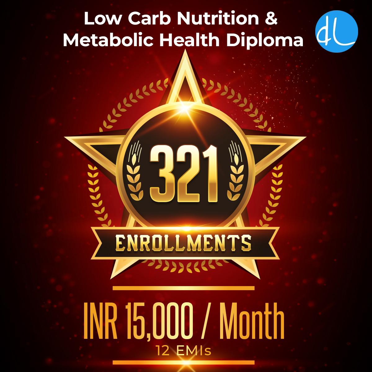 Attention Medical Professionals!
Upgrade your knowledge in Nutrition and enhance your practice 
Join the world's best Low Carb Nutrition and Metabolic Health Diploma Course.