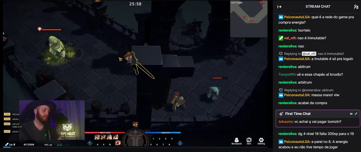 Bora apoiar quem tá voltando a fazer lives? 
Já segue o <a href="/0xPedrox_eth/">0xPedrox</a> nosso mago favorito! 🧙💛

Ele tá sorteando uns gift codes do <a href="/playrunehero/">RuneHero</a>, cola legal na live 😉  

Link nos comentários 💛
<a href="/TheNest_DAO/">The Nest</a> 🦉