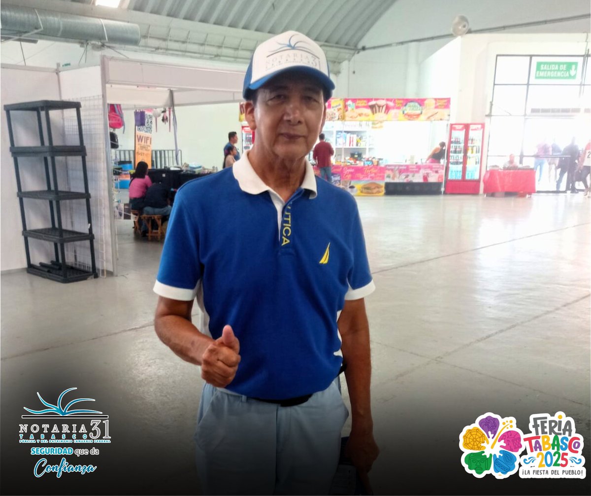Not31tab's tweet photo. Estamos en el stand de la Notaría 31 de Villahermosa, listos para atenderte con el respaldo, confianza y profesionalismo que nos caracteriza. 📜✔️

📍Ubícanos en la feria. ¡Te esperamos! ⏳

#not31tab #servicioyconfianza #FeriaTabasco2025 https://t.co/FnnVdP5sMA