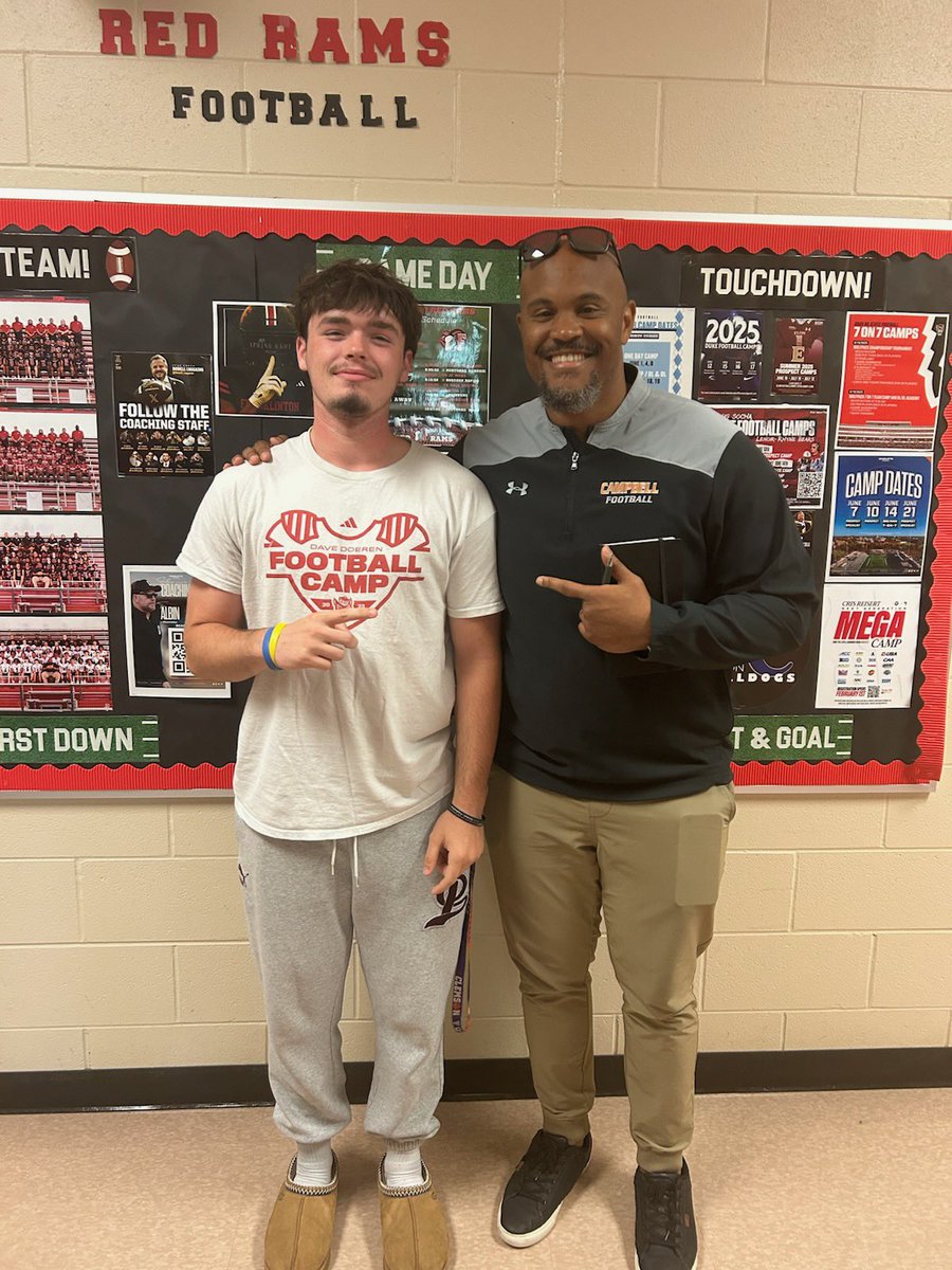Jonathan Manson (@jonathanmanso12) on Twitter photo Wanted to thank <a href="/CoachLarryHart/">Larry Hart</a> from <a href="/GoCamelsFB/">Campbell Football</a> for coming out and talking to me today! Thank you for answering my questions and teaching us about the program. I appreciate your time! <a href="/Coach_BHarris/">Coach Braxton Harris 🐪</a> <a href="/CoachEDaniels/">Eric Daniels</a> <a href="/MattKubik/">Matt Kubik</a> <a href="/CoachBAbraham/">Bryson Abraham</a> <a href="/CoachHornor/">Ross Hornor</a> <a href="/CoachEAmoako/">Eric Amoako</a> Wanted to thank <a href="/CoachLarryHart/">Larry Hart</a> from <a href="/GoCamelsFB/">Campbell Football</a> for coming out and talking to me today! Thank you for answering my questions and teaching us about the program. I appreciate your time! <a href="/Coach_BHarris/">Coach Braxton Harris 🐪</a> <a href="/CoachEDaniels/">Eric Daniels</a> <a href="/MattKubik/">Matt Kubik</a> <a href="/CoachBAbraham/">Bryson Abraham</a> <a href="/CoachHornor/">Ross Hornor</a> <a href="/CoachEAmoako/">Eric Amoako</a>
