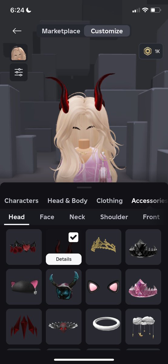 Lildookie739276's tweet image. Selling a headless/korblox account on Roblox. For 200$ on cashapp.
I also have those red horns/extreme headphones and 1k robux on the account !! (I don’t go first btw)
I don’t play Roblox anymore and could use the money #roblox #robloxaccount #adoptme