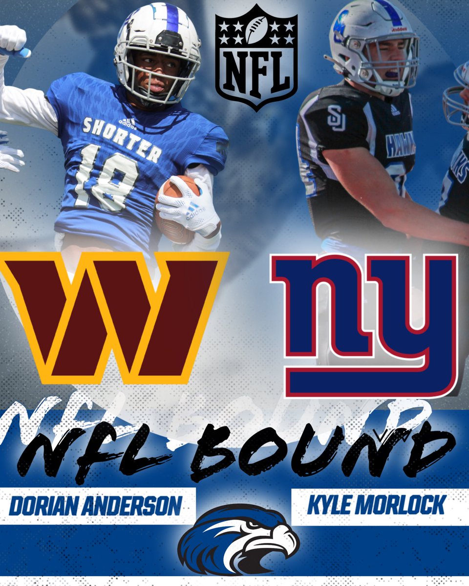 Zach Morrison (@coachmorrison58) on Twitter photo Extremely proud of former Shorter Hawk greats Kyle Morlock and Dorian Anderson receiving NFL mini-camp invites! Kyle is headed to the New York Giants and DD is headed to Washington! <a href="/Shorter_FB/">Shorter Hawks Football</a> <a href="/shorteruniv/">Shorter University</a>
“Brick by Brick” Extremely proud of former Shorter Hawk greats Kyle Morlock and Dorian Anderson receiving NFL mini-camp invites! Kyle is headed to the New York Giants and DD is headed to Washington! <a href="/Shorter_FB/">Shorter Hawks Football</a> <a href="/shorteruniv/">Shorter University</a>
“Brick by Brick”