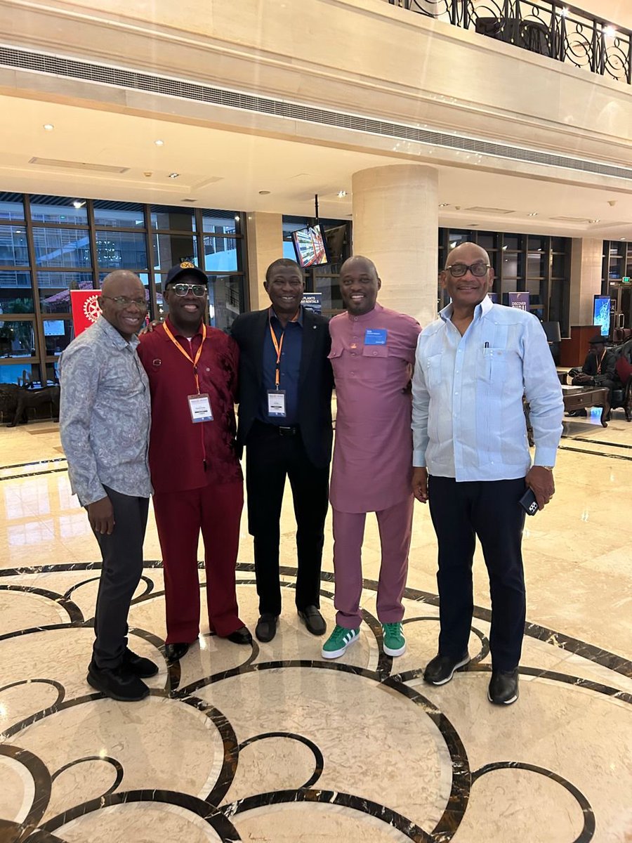 Wednesday, 7th May 2025 ..in Accra Ghana at the  Regional Leaders for Rotary Zone 22  Team Learning Seminar.