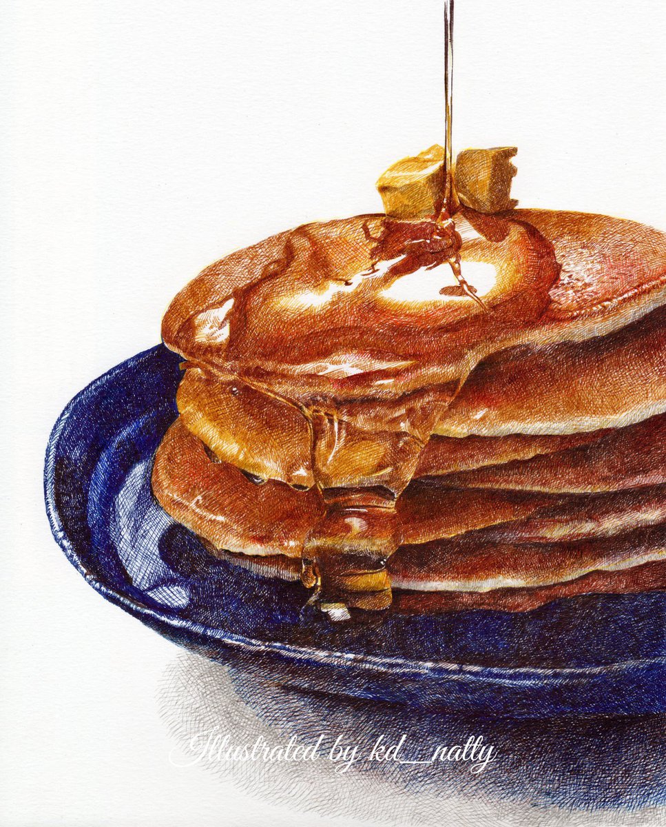 Kd_natty's tweet image. Have a nice day 🥞✨🌞

#art #pancake #monami #pluspen3000