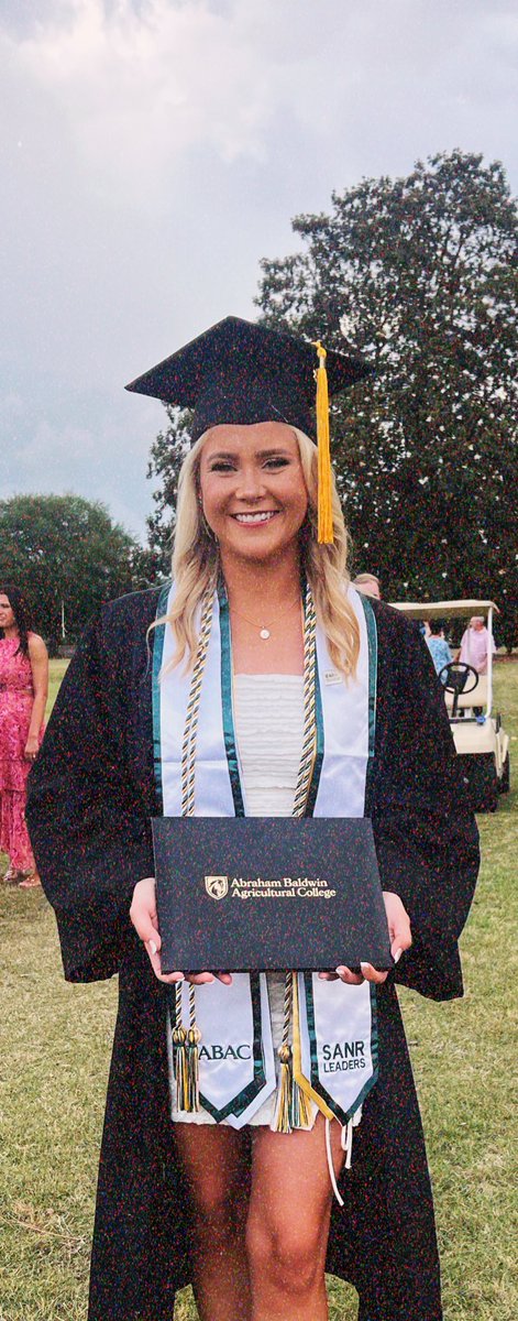 Way to go Savannah!  On to the next chapter! ABAC Grad!