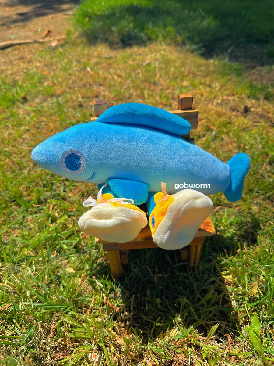 gobwormshop's tweet image. does the shoe fish?????? after much wait, our fish plushies are now available!! due to US tariffs, they may not be restocked for a while, so they are in LIMITED supply, make sure to snag one now if you want one!!!!
