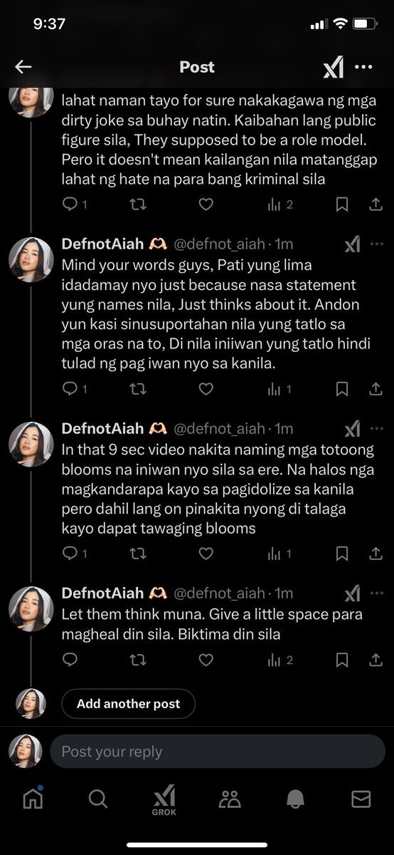 defnot_aiah's tweet photo. Can we still protect our girls, they made a mistake but they don't deserved this kind of hate. Just worried about their mental Health specially colet na malayo sa Family nya. 🌸

#WalohanggangDulo
#BINI 
#waloorwala https://t.co/DlynbacaaV