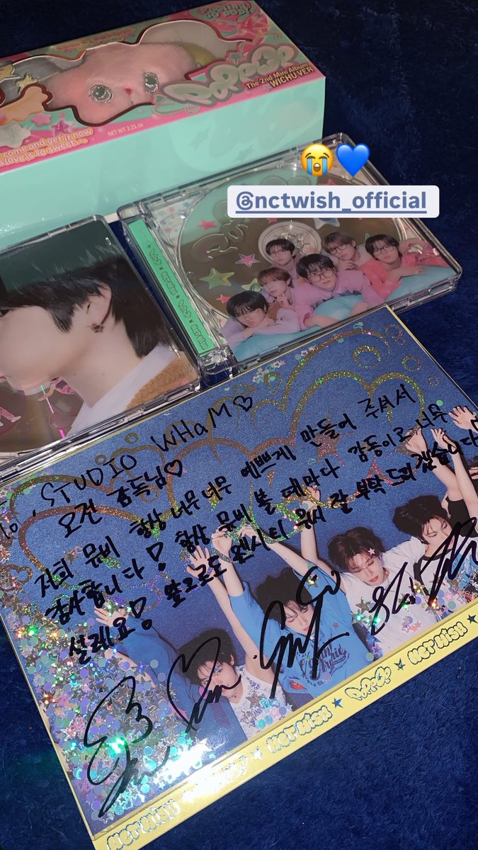 ohzeon 감독님 인스스에 리쿠편지 올라왓더 애교쟁이🥹