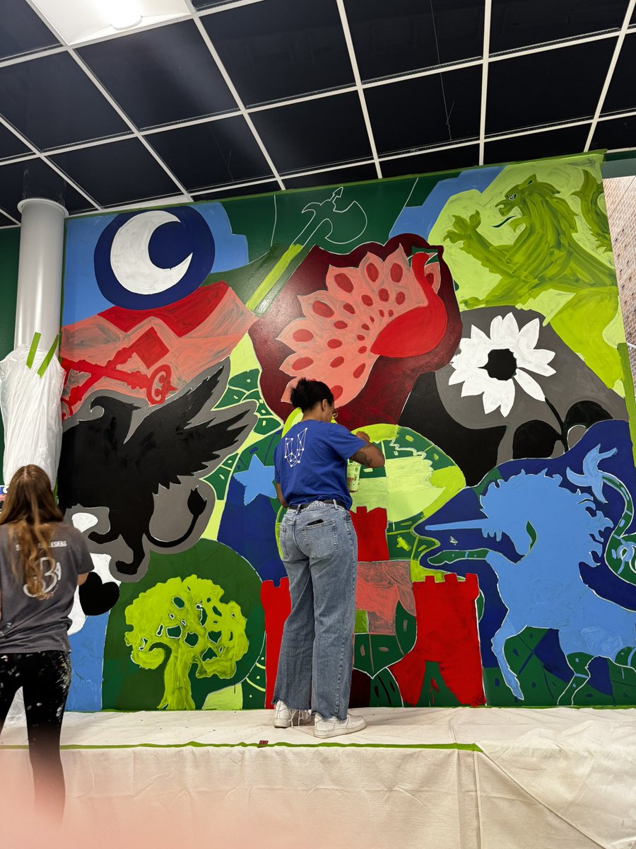John Quincy Adams Elementary (@jqaeaglesdisd) on Twitter photo Where we started to where it is now… our students partnered with <a href="/unitedtolearn/">United to Learn</a> to paint a mural to represent our 4 Houses! Next week the final touches will be made! ❤️💙🖤💚 We cant wait to see it done! <a href="/Region2DISD/">Dallas ISD Region II</a> <a href="/Steps2Samuell/">@Steps2Samuell</a> <a href="/dallasschools/">Dallas ISD</a> <a href="/DallasISDSupt/">Dr. Stephanie S. Elizalde</a> Where we started to where it is now… our students partnered with <a href="/unitedtolearn/">United to Learn</a> to paint a mural to represent our 4 Houses! Next week the final touches will be made! ❤️💙🖤💚 We cant wait to see it done! <a href="/Region2DISD/">Dallas ISD Region II</a> <a href="/Steps2Samuell/">@Steps2Samuell</a> <a href="/dallasschools/">Dallas ISD</a> <a href="/DallasISDSupt/">Dr. Stephanie S. Elizalde</a>