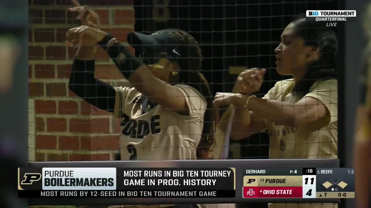 The Boilermakers are making some history 🔥

#B1GSoftball on <a href="/BigTenNetwork/">Big Ten Network</a> 📺