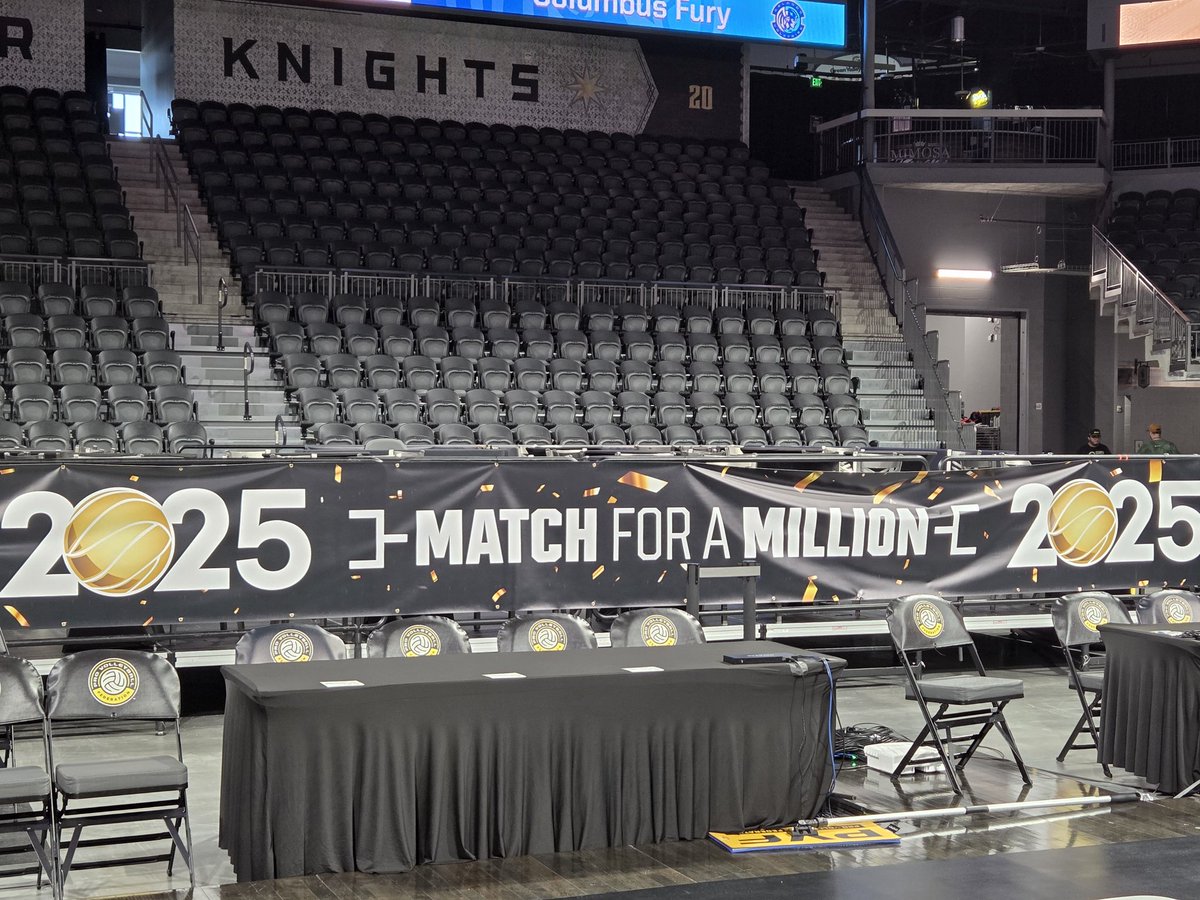 RobCarolla's tweet image. The end of two intense months of planning after a very late decision on the @RealProVB Championship locaton, all is ready to go for the top 4 pro volleyball teams in America to battle for the title and one million dollars! #matchforamillion ... Play starts tomorrow at 7 pm CT!