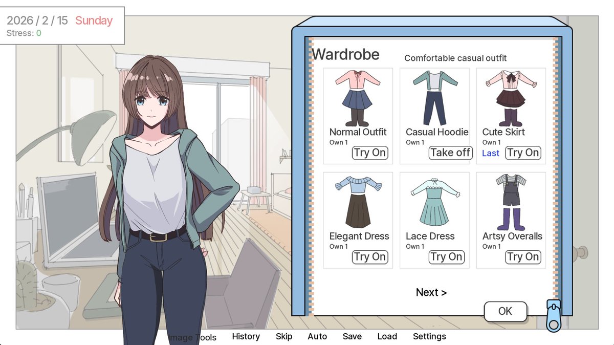 ThunderBanana0's tweet image. In the 2nd semester, you can buy and change clothes when dating. LIs have different preferences on your look, but they wouldn’t be impressed if you wear the same clothes two dates on a row (even if it’s their favourite style) so choose wisely 🥰