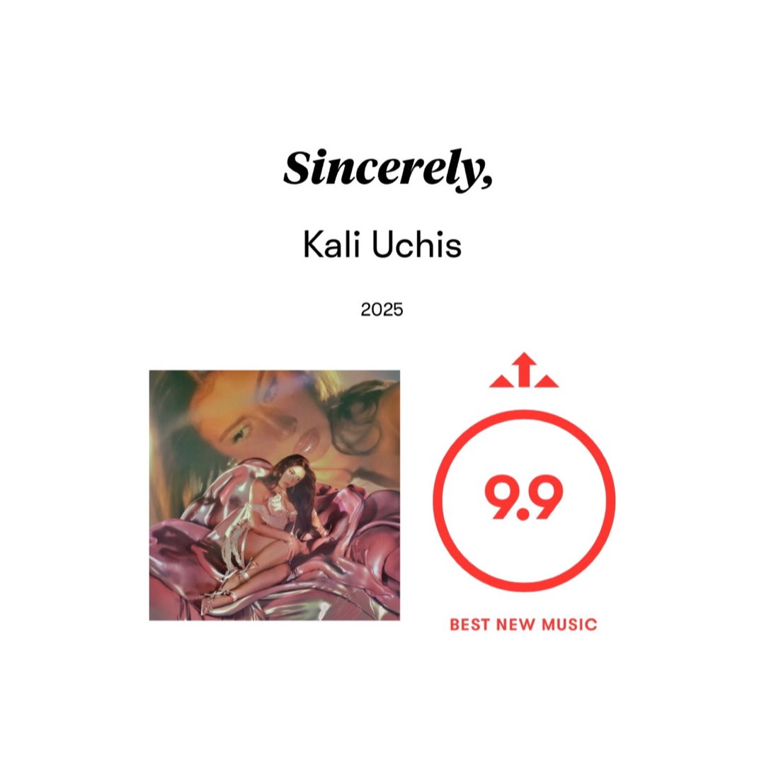 Pitchfork gives ‘Sincerely,’ by Kali Uchis a perfect score of 9.9/10.