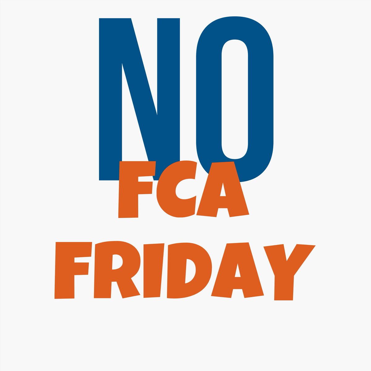 NO FCA Large group tomorrow! We can’t wait to see y’all again soon! We love you