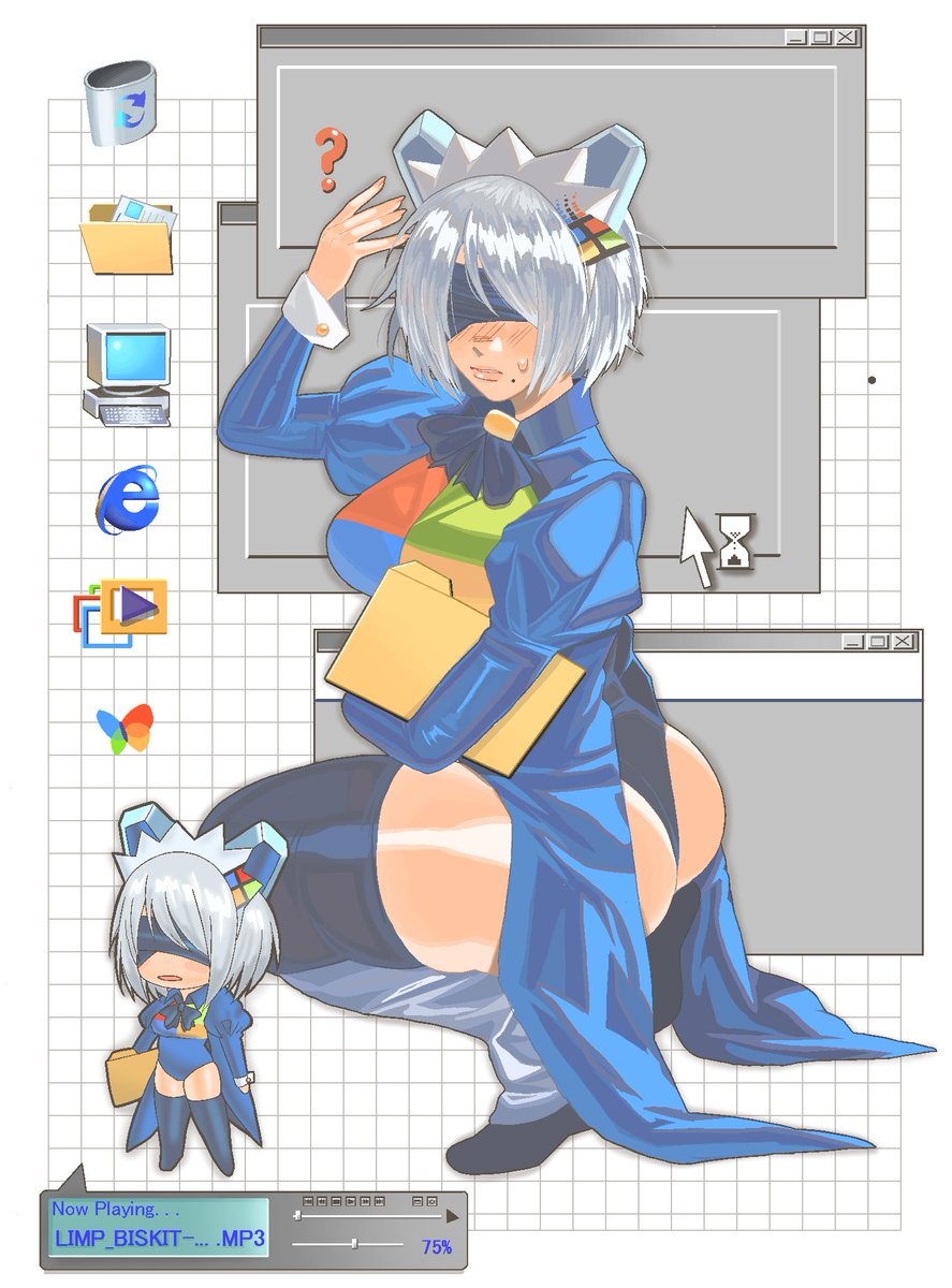 2b-tan ⌨️🖱️
#2b #gijinka