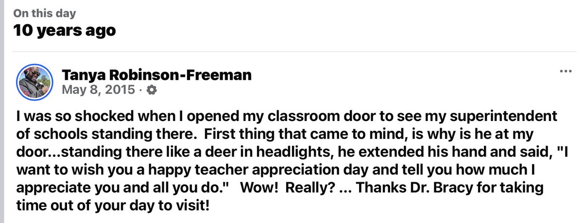 HAPPY Teacher Appreciation wk. to all of my fellow educators. Thanks again Dr. ⁦<a href="/ericcbracy/">Dr. Eric C. Bracy</a>⁩