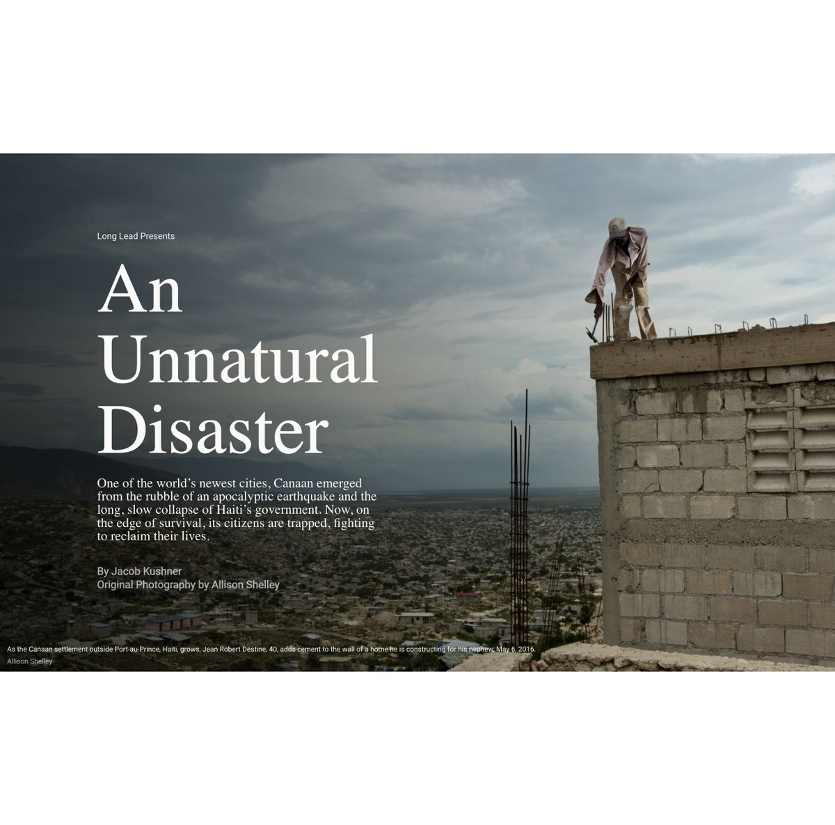 Jacob Kushner (@jacobkushner) on Twitter photo Honored to be shortlisted for the One World Media Print Award for my 8-year Haiti investigation, An Unnatural Disaster, along with <a href="/allisonshelley/">Allison Shelley</a> and <a href="/dousmakous/">Deuce</a> Read it: Haiti.longlead.com <a href="/longlead/">Long Lead</a> with support from the <a href="/pulitzercenter/">Pulitzer Center</a> <a href="/oneworldm/">Tobias M</a> oneworldmedia.org.uk/awards/shortli… Honored to be shortlisted for the One World Media Print Award for my 8-year Haiti investigation, An Unnatural Disaster, along with <a href="/allisonshelley/">Allison Shelley</a> and <a href="/dousmakous/">Deuce</a> Read it: Haiti.longlead.com <a href="/longlead/">Long Lead</a> with support from the <a href="/pulitzercenter/">Pulitzer Center</a> <a href="/oneworldm/">Tobias M</a> oneworldmedia.org.uk/awards/shortli…