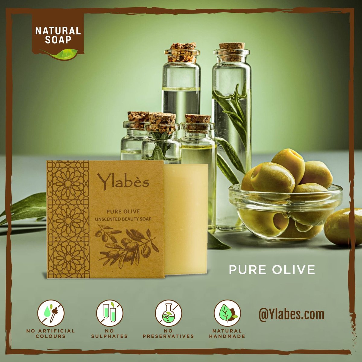 Looking for soap for very sensitive skin prone to eczema? Try Ylabes' Pure Olive soap bar, and you will be pleased! 
 wix.to/8Pwr5pP