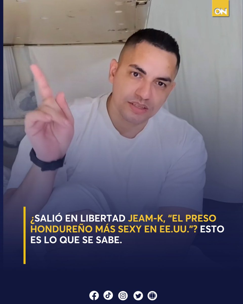 11_Noticias's tweet photo. ¿Jeam-K, el preso hondureño más sexy de EE.UU., salió libre tras 16 años de prisión? 😱✈️ ¿Volverá a Honduras? ¿Qué se sabe de su futuro? Descúbrelo todo en esta nota imperdible 👇
https://t.co/JCTTHCMuk5

#Jeam-K #Viral #Honduras https://t.co/ejCmFWcQ5e