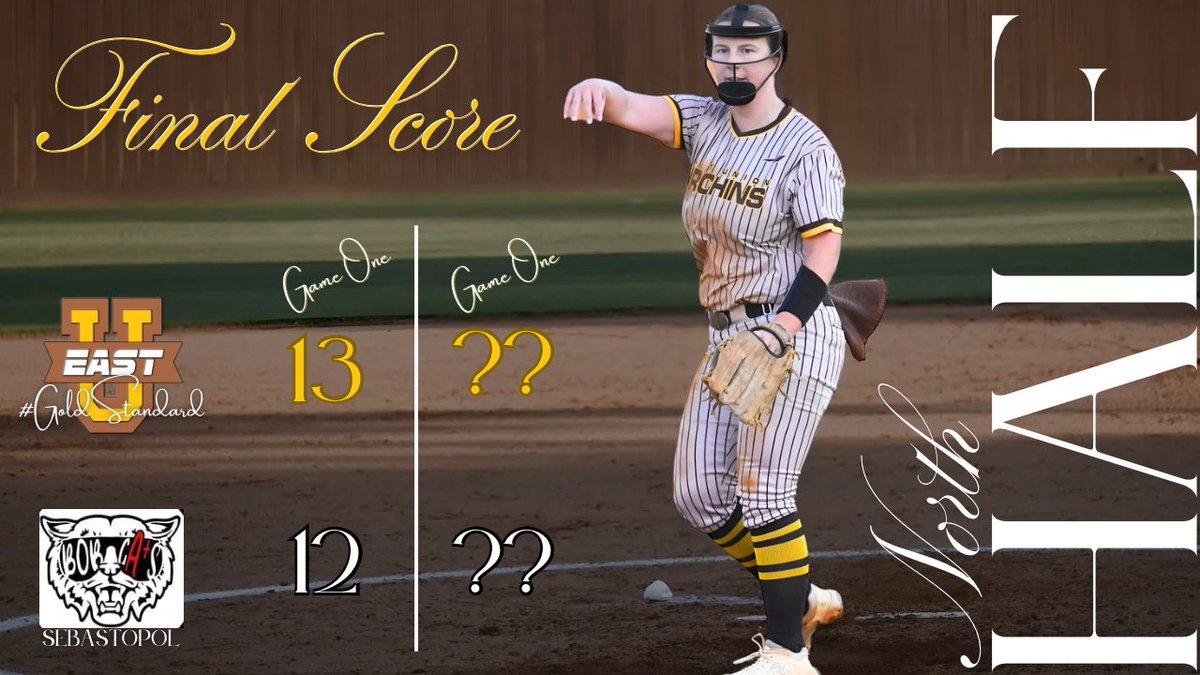 EastUnionAC's tweet photo. Game one of the North State Championship goes to the Lady Urchins. Game two is set for Friday at 6 PM at Sebastopol. #NorthHalf #RoadToBaseburg #RoadToThreepeat #Believe #GoldStandard https://t.co/cieB6lLdP8