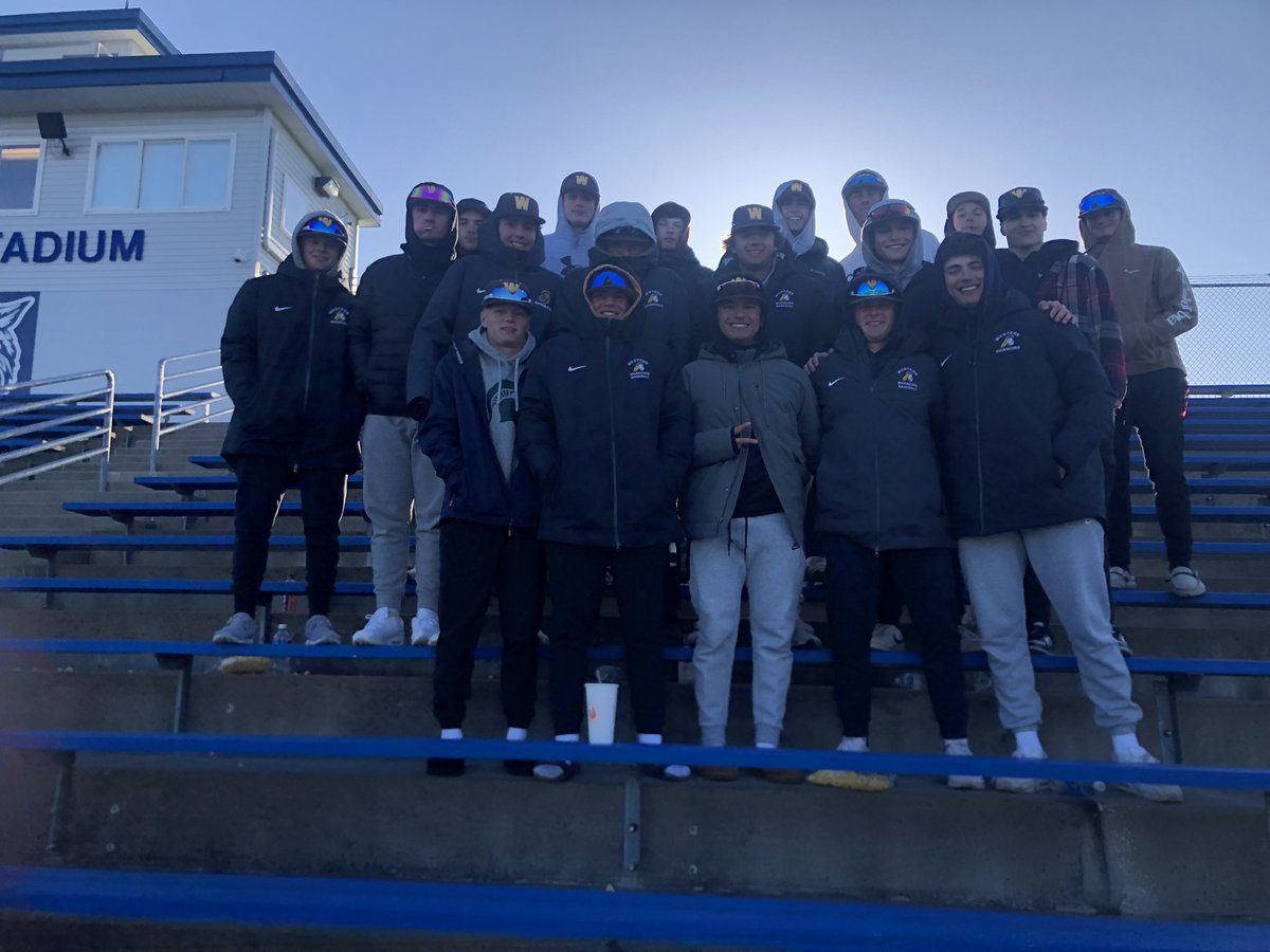 Varsity BB Warriors braved some brutal conditions to go out and support our lacrosse team tonight!  How can it be this cold on May 8??  Proud of this group and how they embody TEAM in all they do!