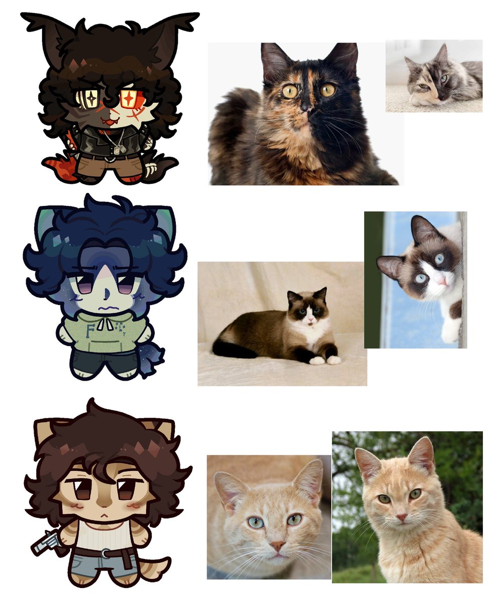 plushiecore's tweet image. the janelings vs their real life counterparts