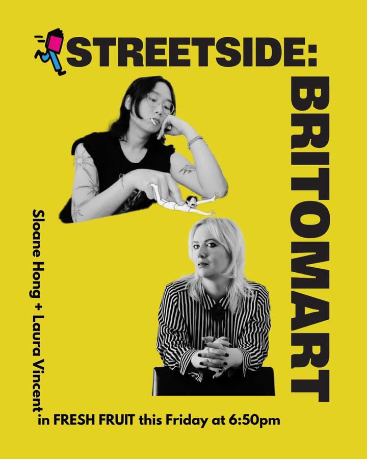 laura vincent (@hungryandfrozen) on Twitter photo come to daily bread at britomart at 6.50pm tonight if you want to fight*
*be the first to hear a reading from my forthcoming novel at a free panel event that i’m honoured to be part of with my <a href="/aporopress/">Āporo Press</a> peer, Sloane Hong!!! come to daily bread at britomart at 6.50pm tonight if you want to fight*
*be the first to hear a reading from my forthcoming novel at a free panel event that i’m honoured to be part of with my <a href="/aporopress/">Āporo Press</a> peer, Sloane Hong!!!