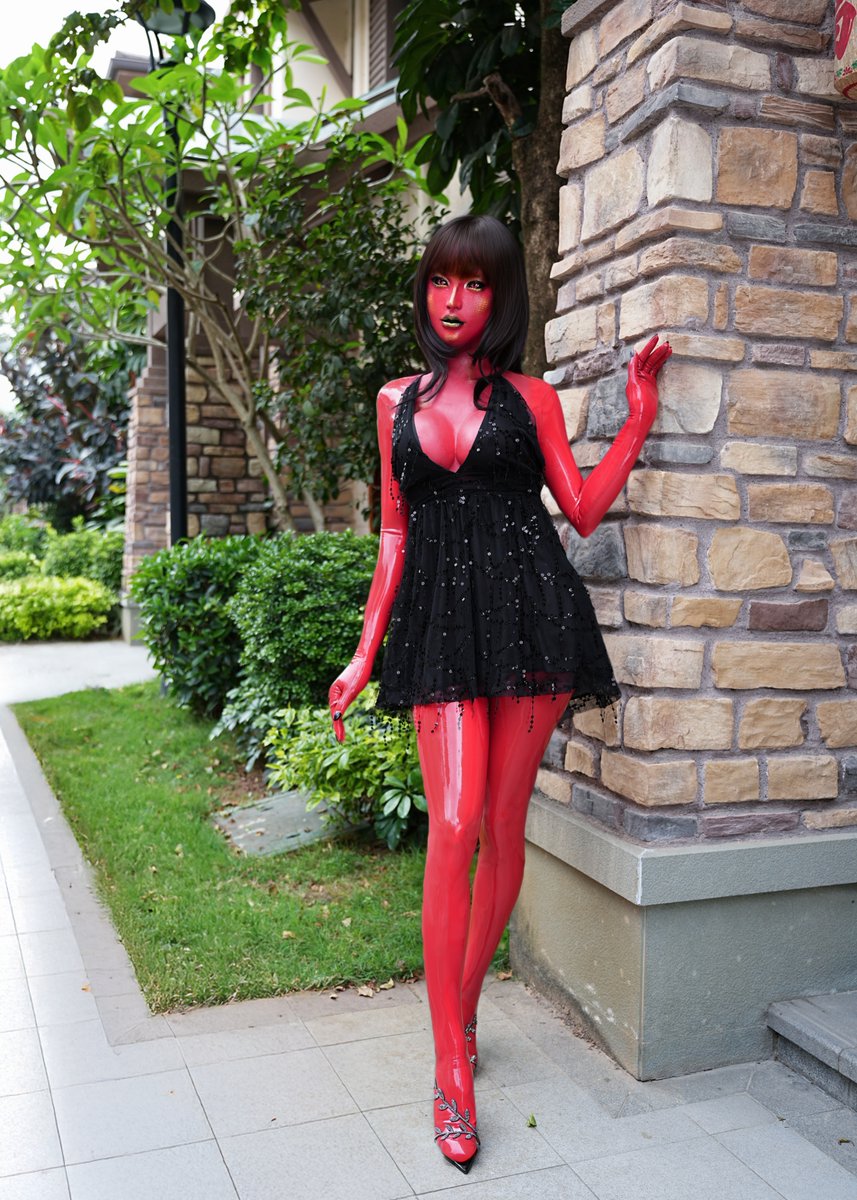 Sweetness is just a disguise; the Snake Queen's temptation is everywhere. ❤️🖤🐍
#SecretUnderLBD #LittleGirlfriend #SnakeQueen #RedLatex #SnakeScales #DeadlyTemptation #SpringAllure 
📘👗🎭
#Siliconemask  Serpent Princess <a href="/DreammaskStudio/">Dreammask Studio</a> 
#latex Red-0.4mm <a href="/RubberbunnyCN/">Rubberbunny乳胶邦妮</a>