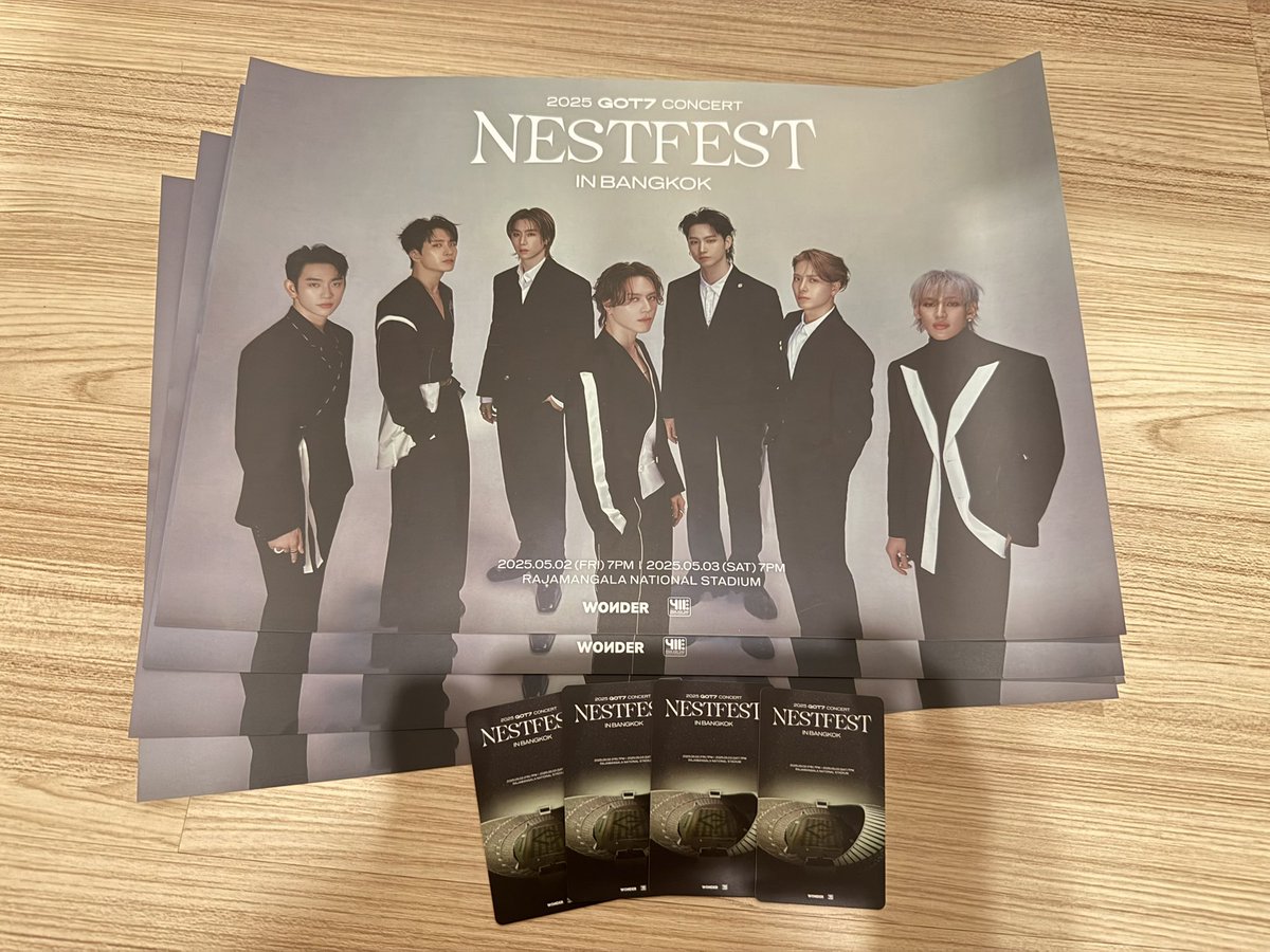 Please รีทวิต🔁 

❣️แจก โปสเตอร์พร้อมบัตรคอน GOT7 
 3 เซต ค่ะ 

เราขอให้คนที่ไม่ได้ไปคอน ไม่อนุญาตให้เอาไปขายต่อนะคะ🙏

ส่งให้ฟรีเลยค่า💌

#Got7 #GOT7_NESTFESTinBKK