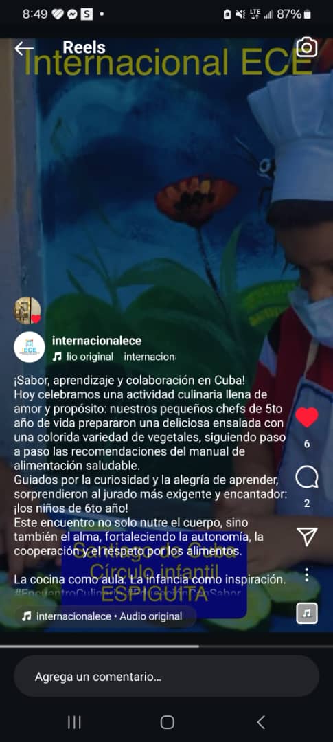 Una vez más la felicitación y el agradecimiento a todos los miembros del proyecto educativo del círculo infantil "La Espiguita". Continuemos teniendo a la Primera Infancia como inspiración. #Santiago #CubaMined