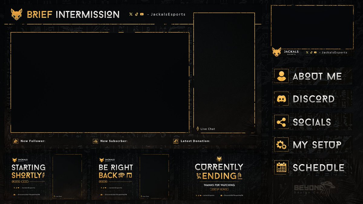 Stream package for the <a href="/JackalsEsports/">Jackals Esport</a> CC 🐾