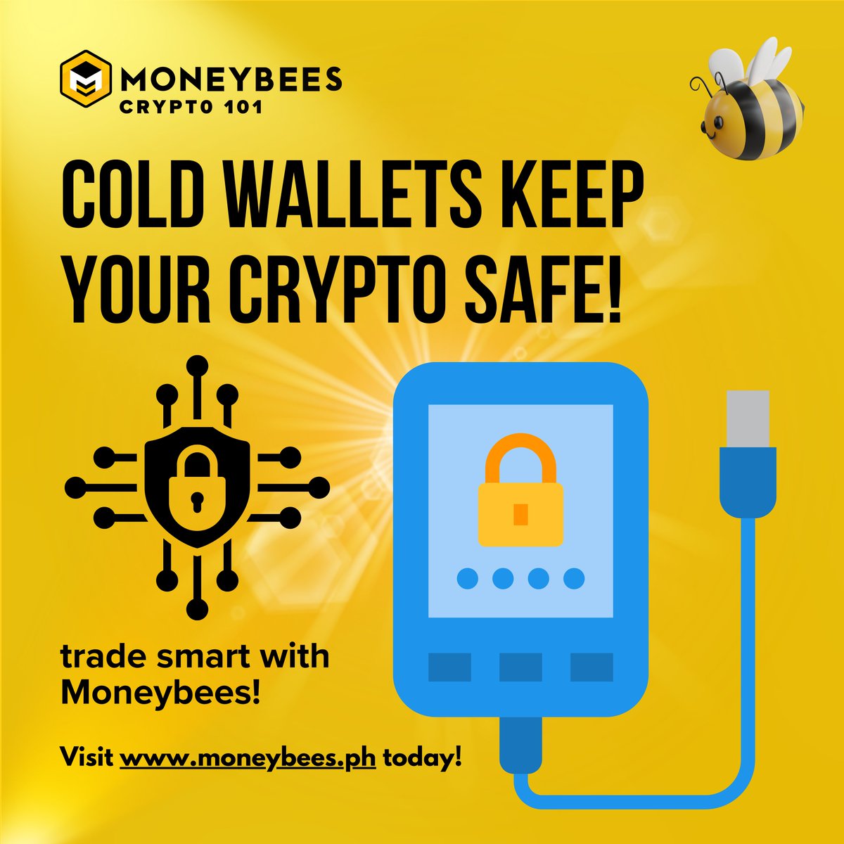 MoneybeesPh's tweet image. 🔐 #CryptoKnowHow: A cold wallet is an offline storage—your top defense against hacks! 🧊✅
Store big holdings in hardware or paper wallets, use hot wallets for quick trades.
Find Moneybees outlets: moneybees.ph #ColdWallet #SecureCrypto