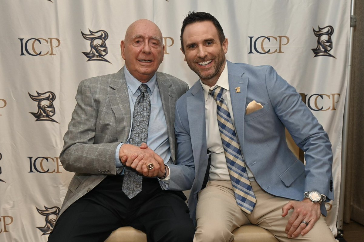 tj_tyrrell's tweet image. I had a cool opportunity &amp;amp; honor to introduce our keynote speaker &amp;amp; special guest, the legendary @DickieV at our “Knight at the Derby” fundraiser for @ICCatholicPrep. Thanks to all who supported such an “A”wesome event! #KnightofJewels #DickieV #GoKnights