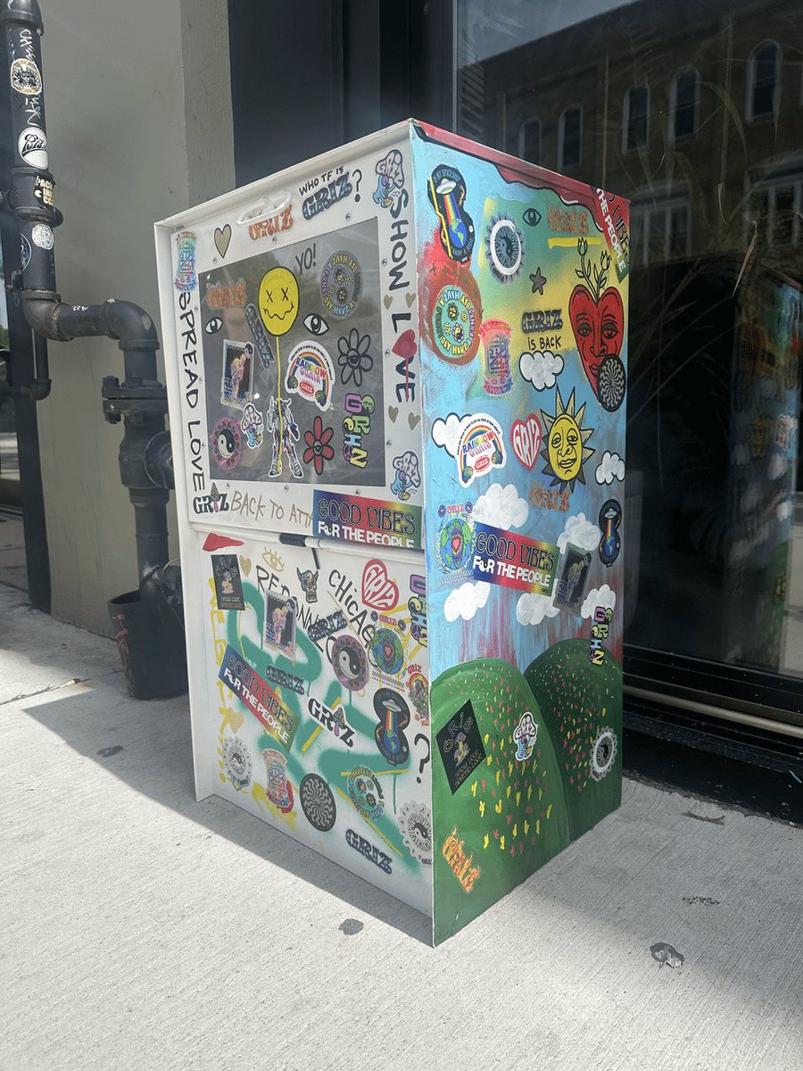TheFestiveOwl's tweet photo. Newspaper boxes started popping up around Chicago today — filled with GRiZ-themed newspapers. 

Check out the pages. 🗞️ https://t.co/Vs05sBt3Hf