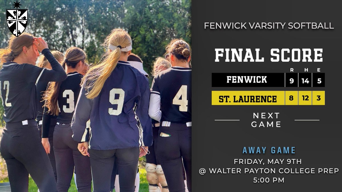 Huge W for our Varsity Friars! 🔥 After a wild back-and-forth vs a battling opponent, Fenwick pulled ahead in the 7th with clutch hits from L. Lowery, M. Mullen &amp; G. Simon. S. Kateeb got the win in the circle, backed by our hardworking defense. Friars totaled 14 hits—Simon &amp;