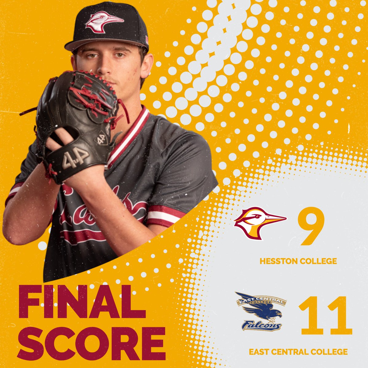 Final from Trenton

Kaleb Wise and Luke Richard each hit home runs in the contest, but the Falcons made a push in the eighth to move on to face NCMC for a spot in the championship. 

The Larks will face Moberly Area CC tomorrow at 9 a.m. for a chance to stay alive in the bracket.
