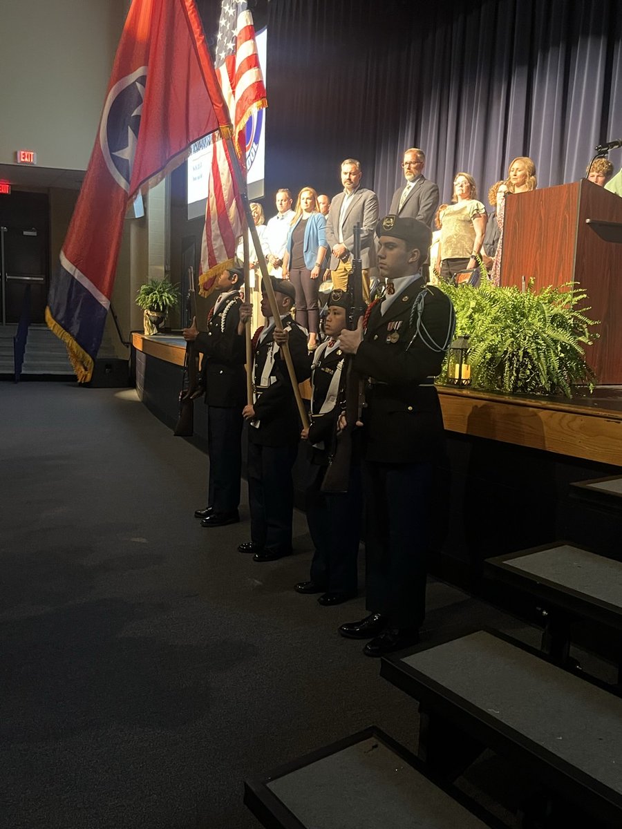 BlazeJROTC's tweet image. The Blaze Color Guard had the honor of presenting the colors at the Senior Awards Ceremony, exemplifying the discipline and professionalism of the Battalion.