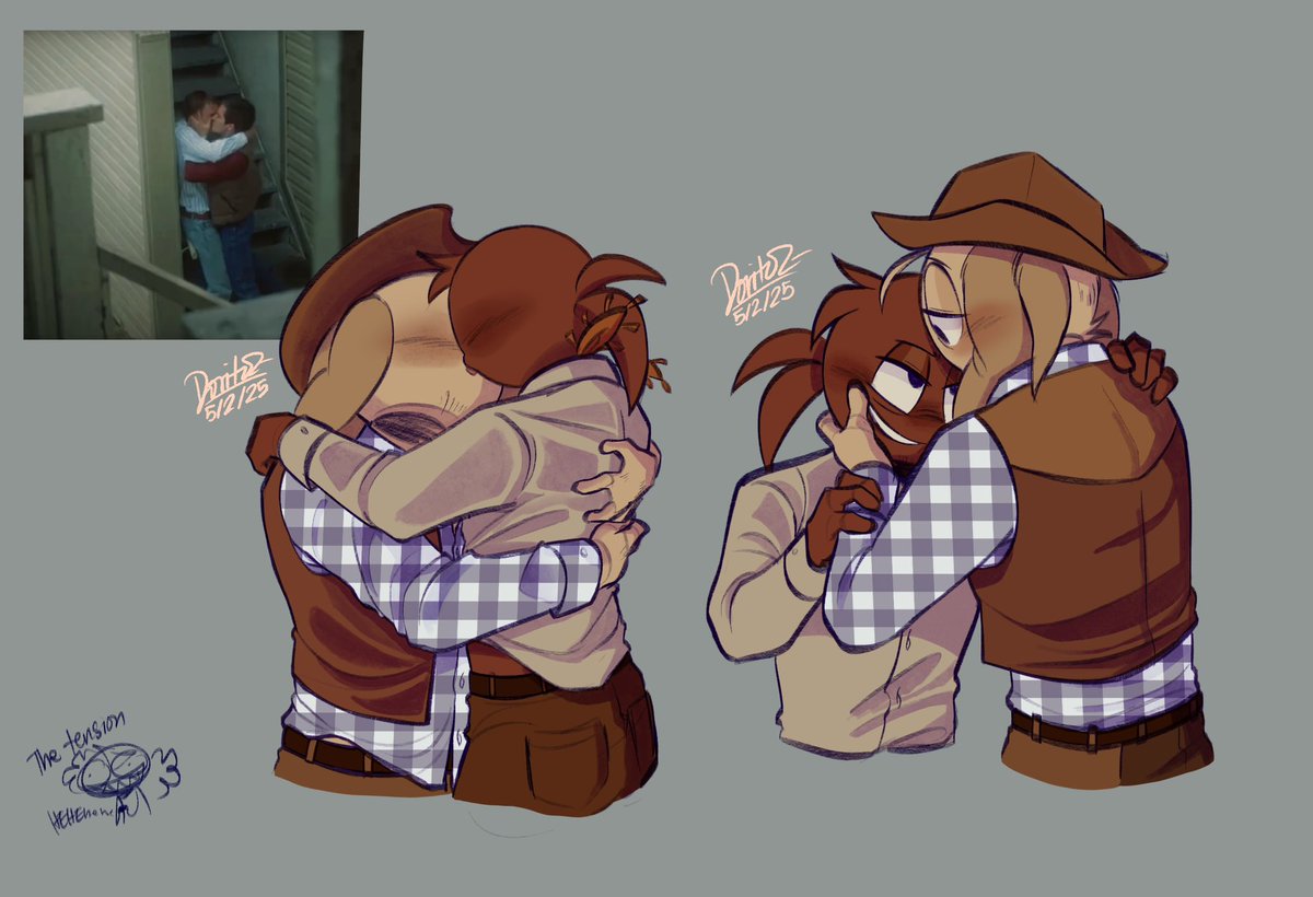 zdoritoonz's tweet photo. 🏕️Brokeback Mountain screenshot redraws🏔️
IVE BEEN OBSESSED OVER THIS FILM AUGHGH instead of breaking backs it broke my heart istg🥹💔
#brokebackmountain #brokebackmountainfanart #Sprunki #Sprunkioc #Sprunkitunner #Sprunkicopper #sprunkitheoutlawsau https://t.co/p4H3ro4x5K