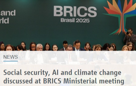 ISSA-Social Security (@issacomm) on Twitter photo ISSA contributed to discussions on the impact of #AI and #climatechange on #socialprotection and #OSH at the 11th #BRICS Ministers of Labour and Employment Meeting in Brasília.
ISSA and <a href="/ilo/">International Labour Organization</a> were asked to set up the BRICS Social Protection Observatory
issa.int/news/social-se… ISSA contributed to discussions on the impact of #AI and #climatechange on #socialprotection and #OSH at the 11th #BRICS Ministers of Labour and Employment Meeting in Brasília.
ISSA and <a href="/ilo/">International Labour Organization</a> were asked to set up the BRICS Social Protection Observatory
issa.int/news/social-se…