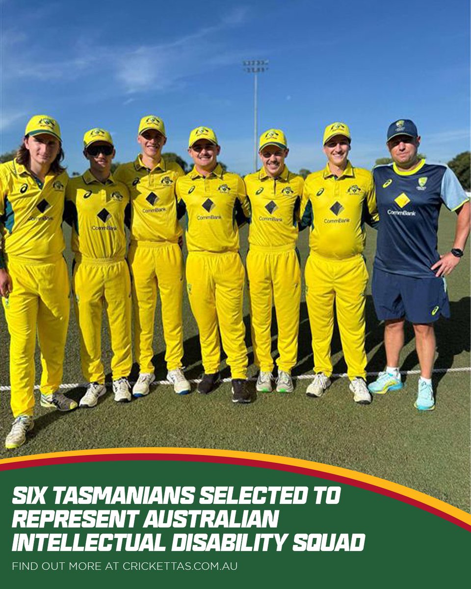 Six members of the Tasmanian Intellectual Disability (ID) squad were recently selected in the Australian Men's ID squad!

Details: bit.ly/44Zff4o