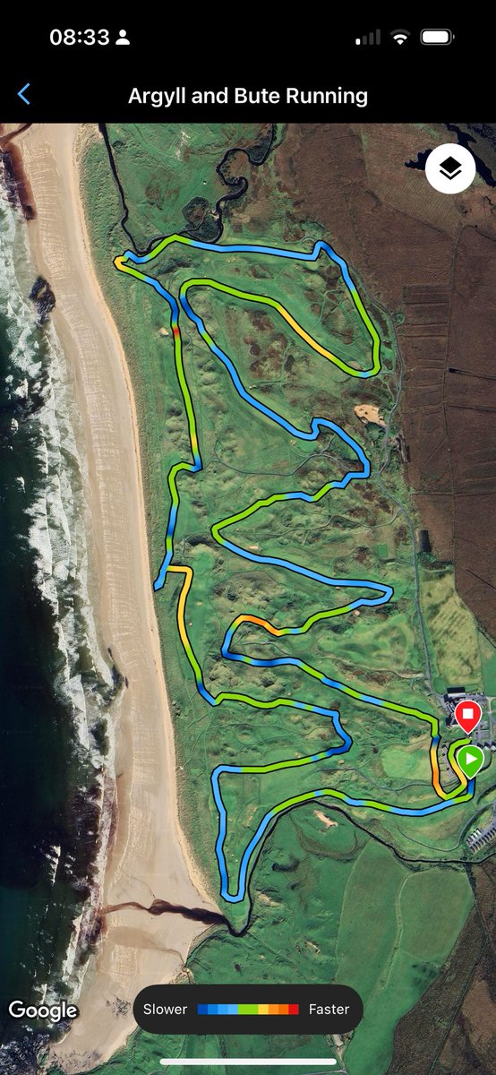 JulianMooney's tweet photo. Morning run on the links @TheMachrie 

#Run #Machrie #Islay https://t.co/ZOdlIBa8jz