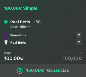 The_Oddsmen's tweet photo. ✅✅✅ Dentro betis https://t.co/OiZM3ljvdz
