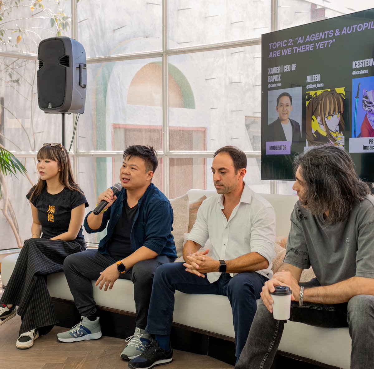 XForgeOfficial's tweet image. Degen Day @ TOKEN2049 Throwback ✨
🤖 AI Agents &amp;amp; Autopilot Alphas Panel

Beyond hype. Built to perform. 

Shoutout to @Aileen_Narra @icesteam @j4hangir @craigosullivan for unlocking next-level AI insights 🔥