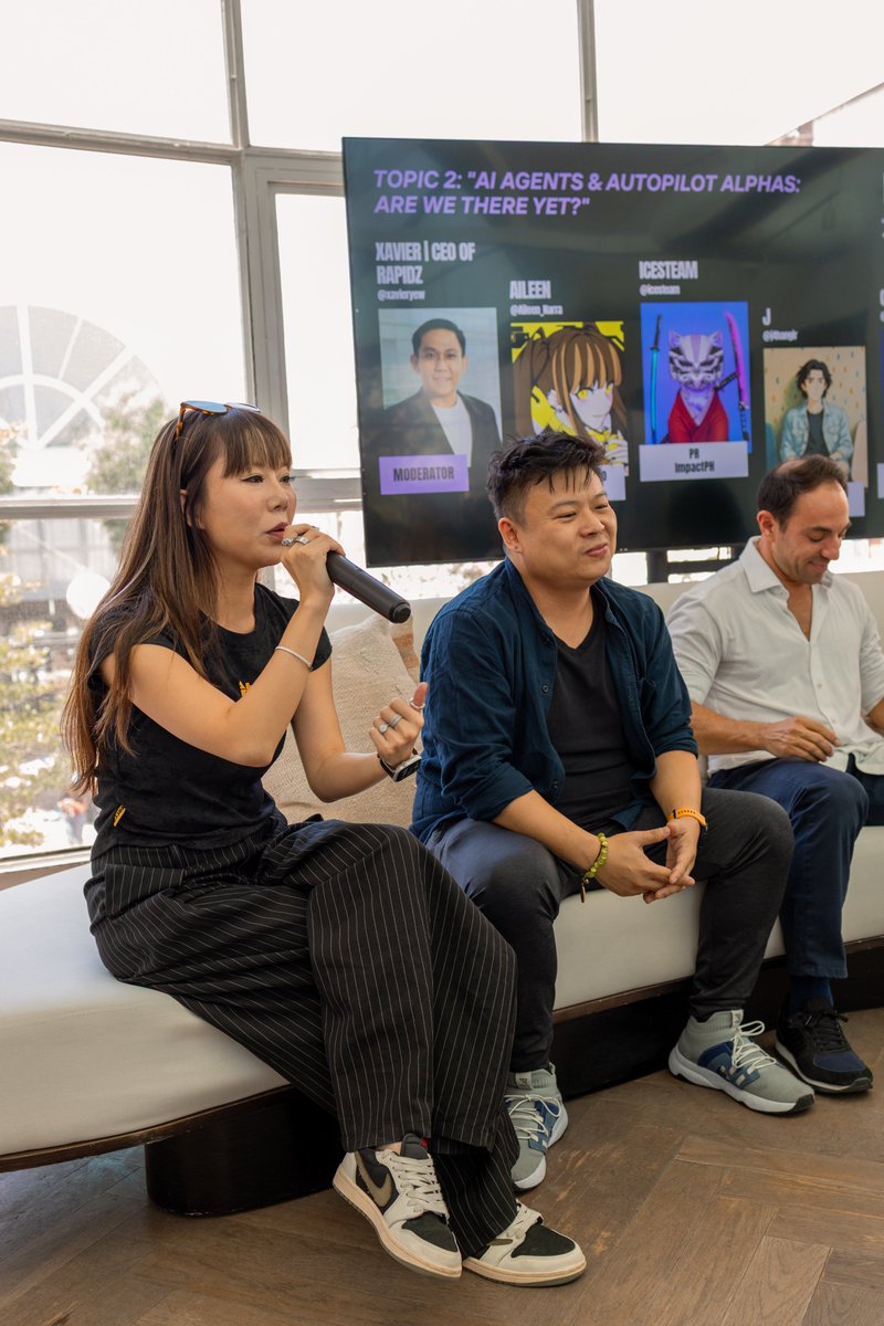 XForgeOfficial's tweet image. Degen Day @ TOKEN2049 Throwback ✨
🤖 AI Agents &amp;amp; Autopilot Alphas Panel

Beyond hype. Built to perform. 

Shoutout to @Aileen_Narra @icesteam @j4hangir @craigosullivan for unlocking next-level AI insights 🔥