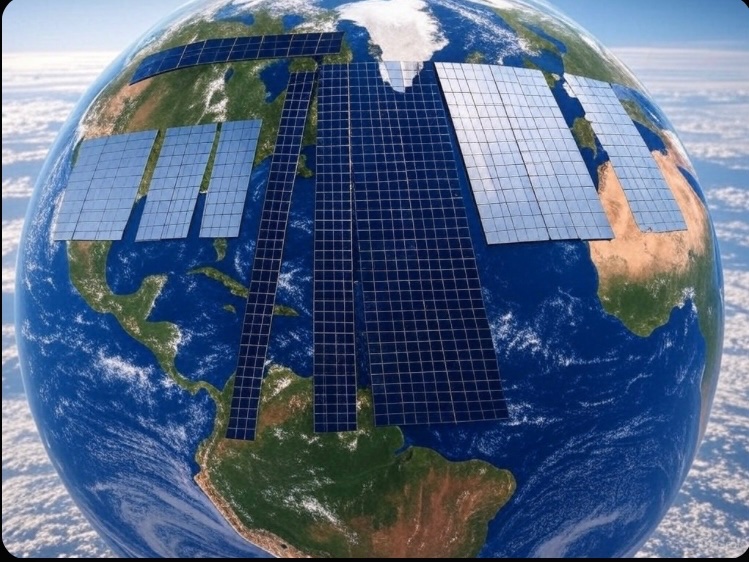 cyborg_bob's tweet photo. @ElonFactsX Sure, but reality check: We still can only capture a tiny fraction of that with today’s tech. So, not feasible (yet)-and “yet” could mean 100 years or more. #SolarMath #EnergyReality https://t.co/T8BHkCUb8a