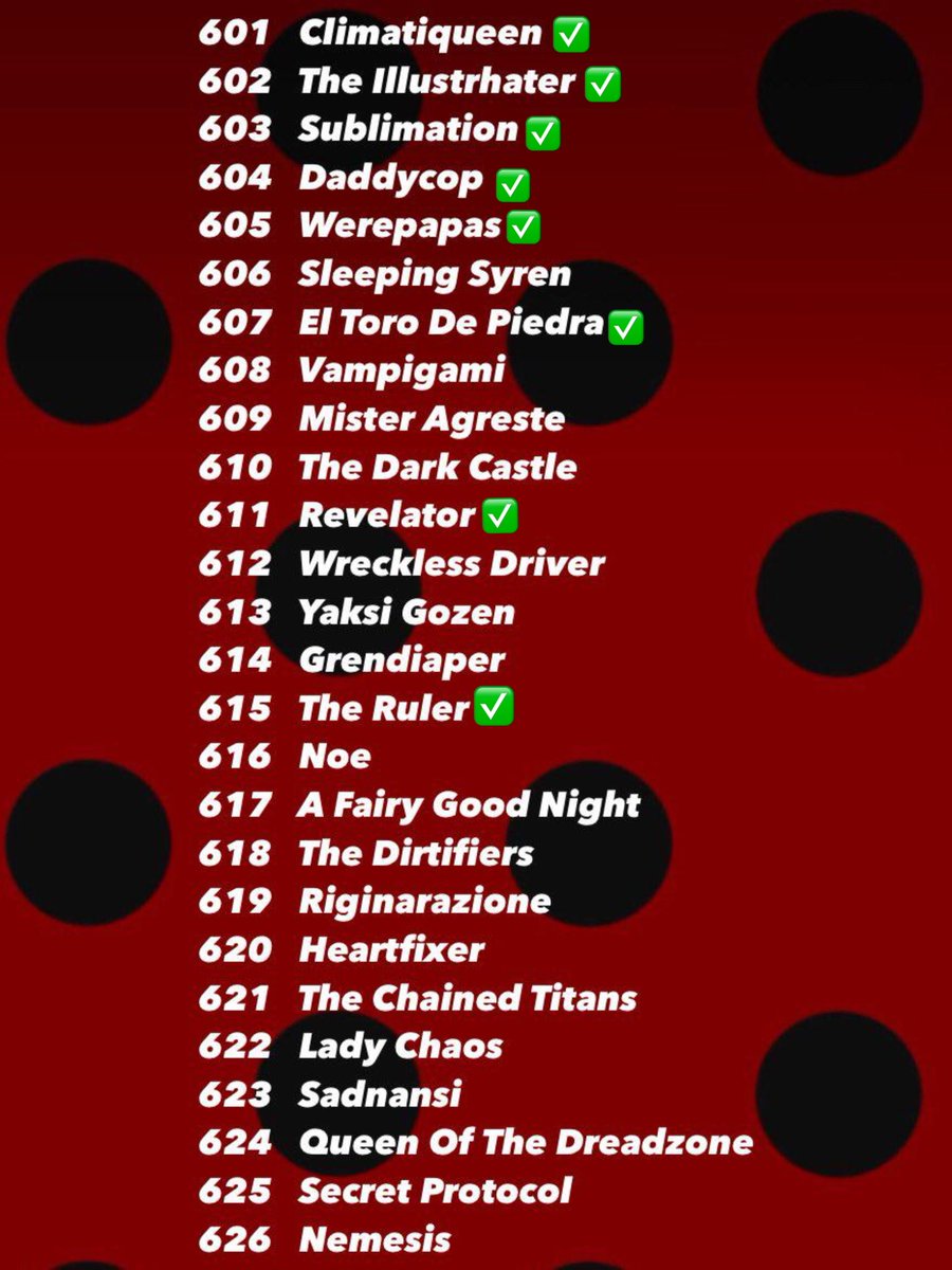 MiraculouslyRed's tweet image. Help why was there no two parter mentioned for the finale of season 6? 🌚

#MLBS6Spoilers