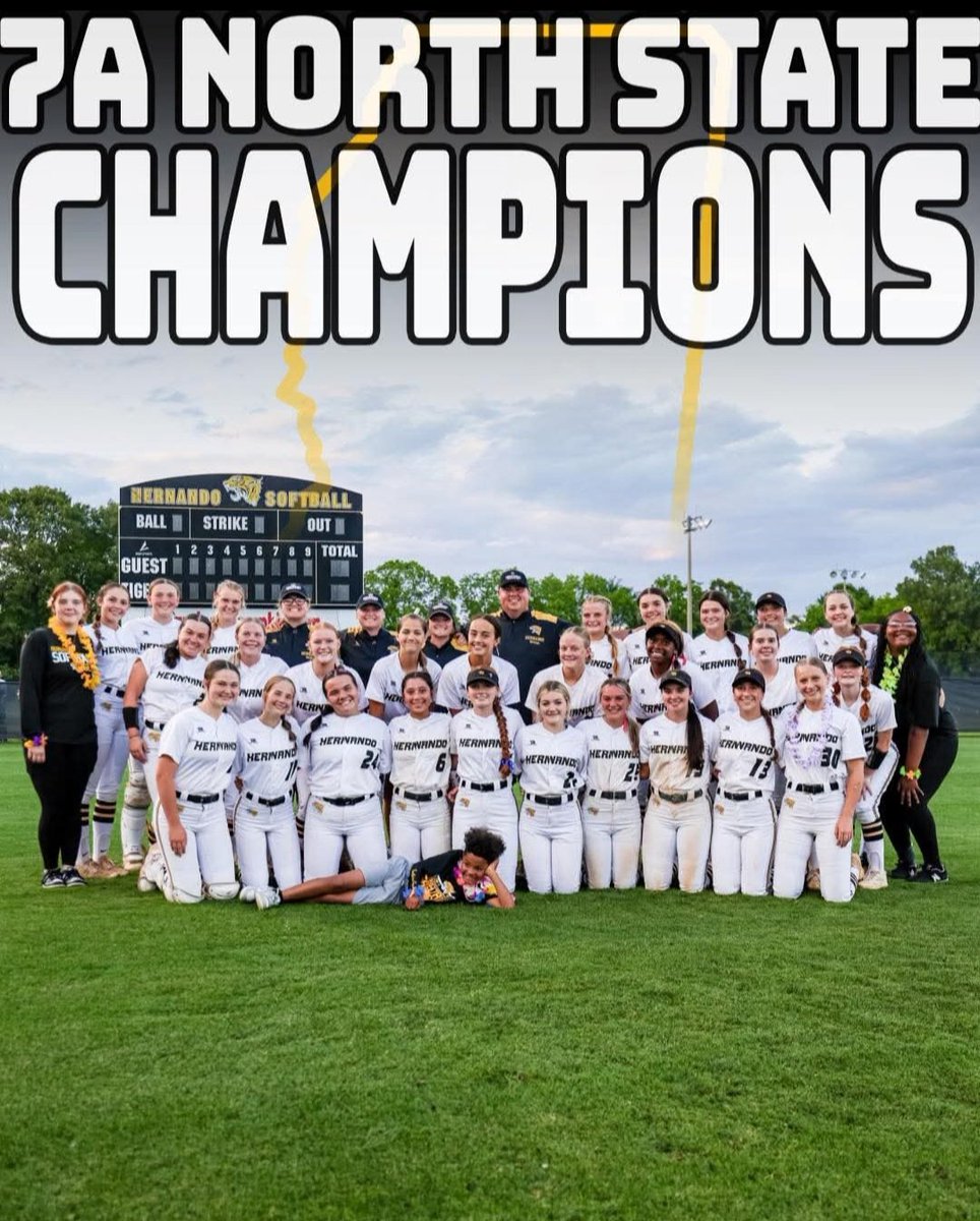 Katelynk31's tweet image. Hernando Tiger are your 7A North Half State Champions!!! 🏆
Hattiesburg bound next week to finish business!! #WereNotDoneYet 🐅🥎