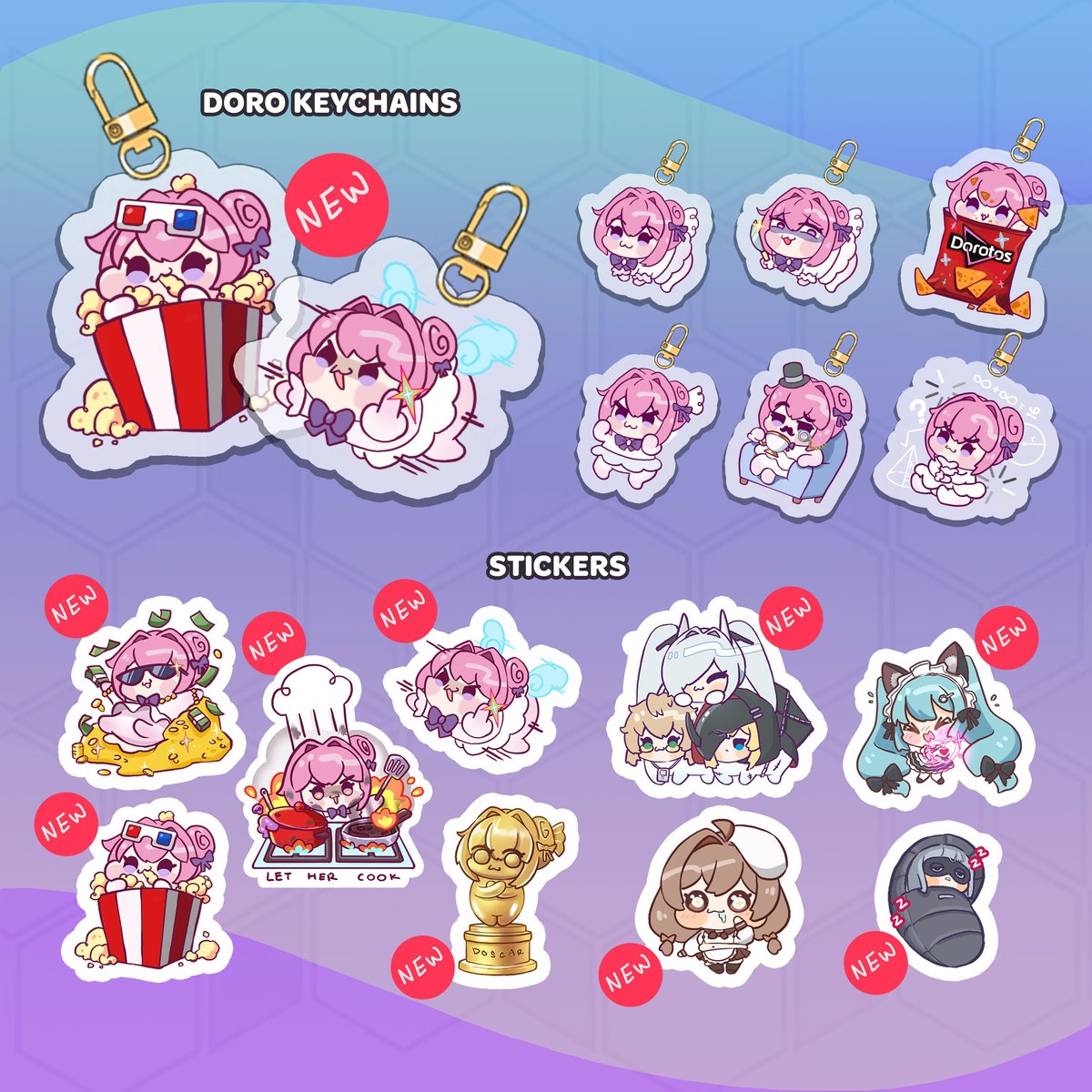 bampuwu's tweet image. #doujima2025catalogue is up! Scroll down to see the latest goods! Moar doro!